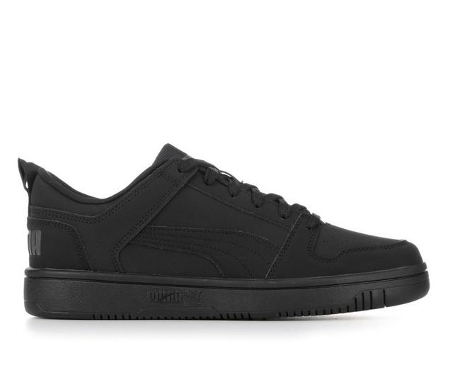 Men's Puma Rebound LayUp Buck Lo Sneakers in Black/Black color