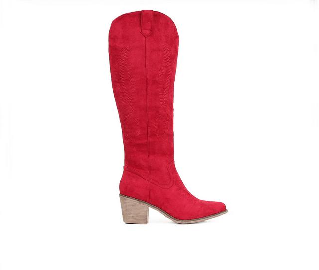 Women's Pierre Dumas Wilder 19 Western Boots in Red color