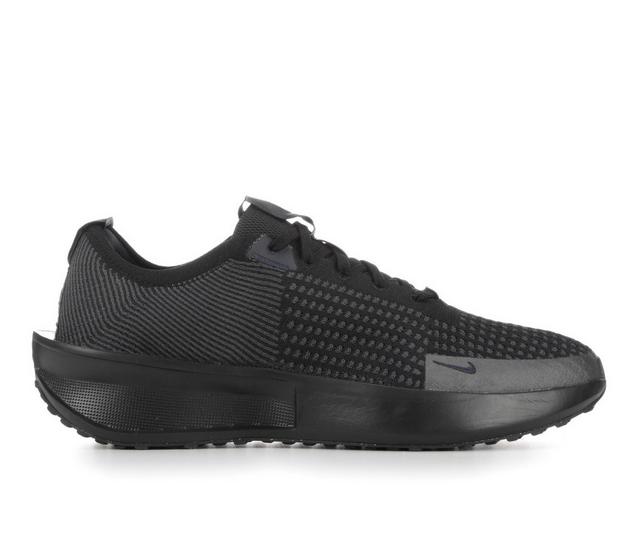 Men's Nike Interact Run Sneakers in Black/Black 001 color