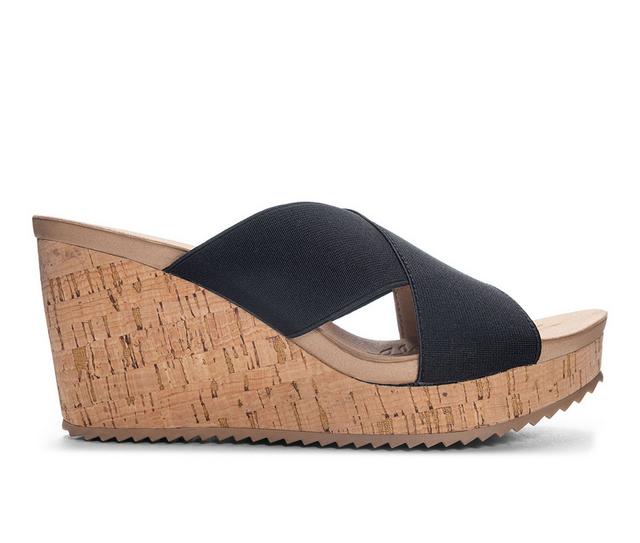 Women's CL By Laundry Kindling Wedge Sandals in Black color