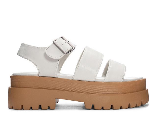 Women's Dirty Laundry Baddie Chunky Sandals in Ivory color
