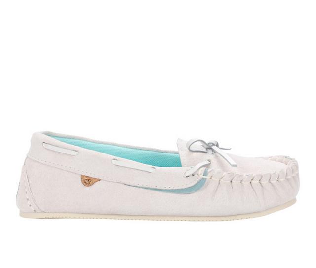 Women's Lamo Footwear Selena Moc Slip On Shoes in Pale Grey color