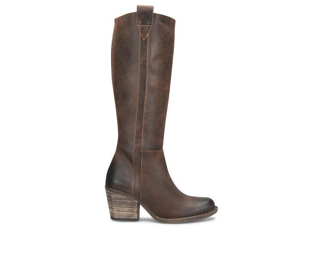 Women's Born Avery Knee High Boots in Rust color