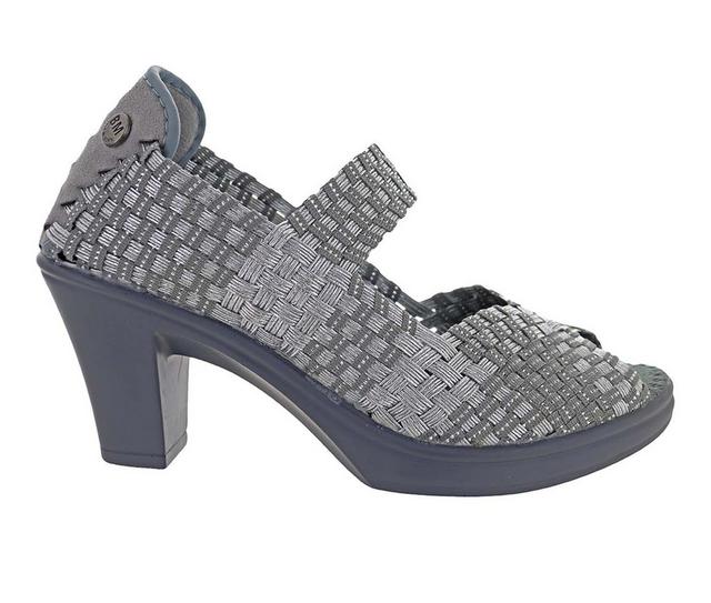 Women's Bernie Mev Clyde Dress Sandals in Silver Grey color