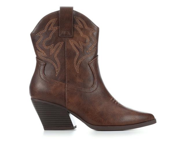 Women's Soda Blazing-S Western Boots in Brown color