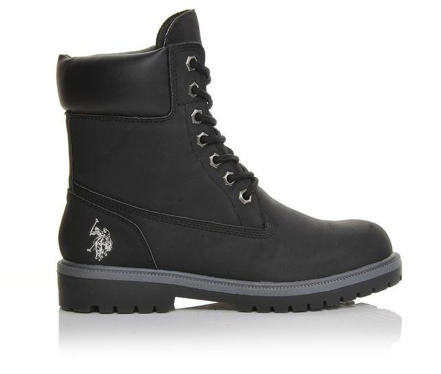 Women's US Polo Assn 2-Rudy Boots in Black/Grey color