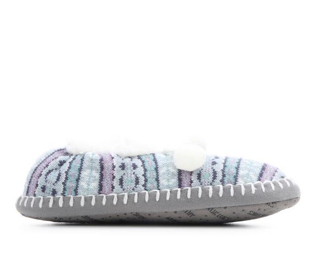 MUK LUKS Women's Acrylic Ballerina Slipper in Mint S/M color