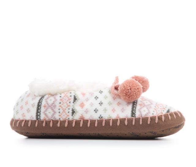 MUK LUKS Women's Acrylic Ballerina Slipper in PASTEL MU S/M color
