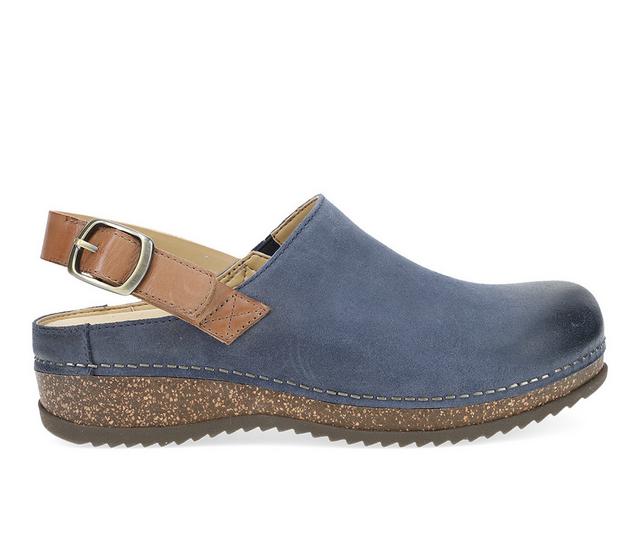 Women's Dansko Merrin in Blue Burnished color