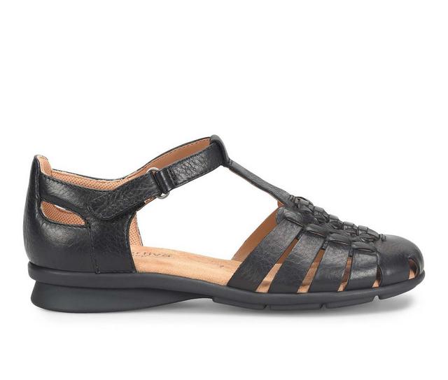 Women's Comfortiva Persa Fisherman Sandals in Black color