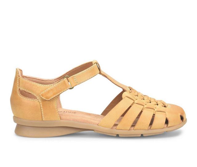Women's Comfortiva Persa Fisherman Sandals in Yellow color