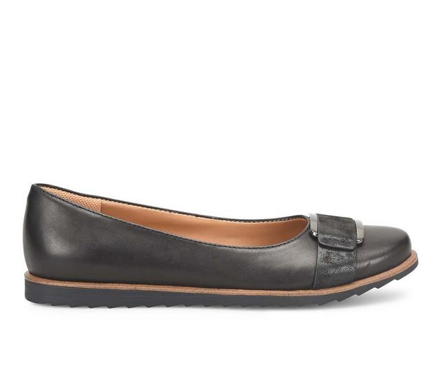 Women's Comfortiva Rhoda Flats in Black color