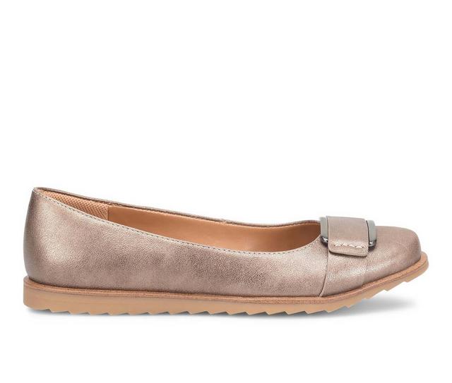 Women's Comfortiva Rhoda Flats in Bronze color