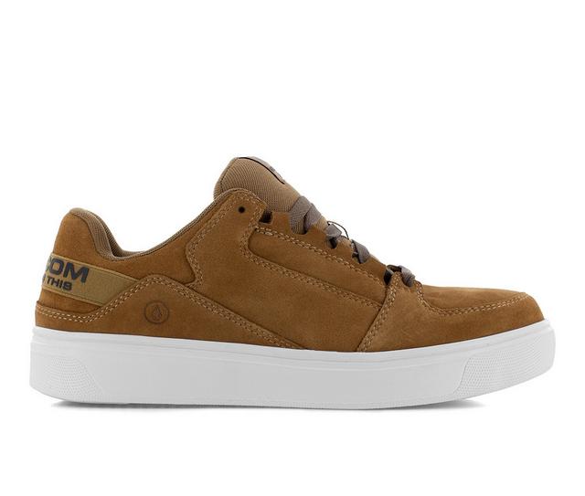 Men's Volcom Work Evolve Ct EH Work Shoes in Rust color