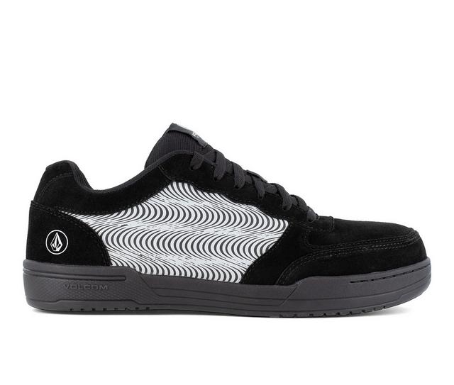 Men's Volcom Work Hybrid Ct Work Shoes in Black/Twr Grey color