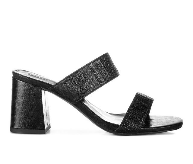 Women's London Rag Giblet Dress Sandals in Black color