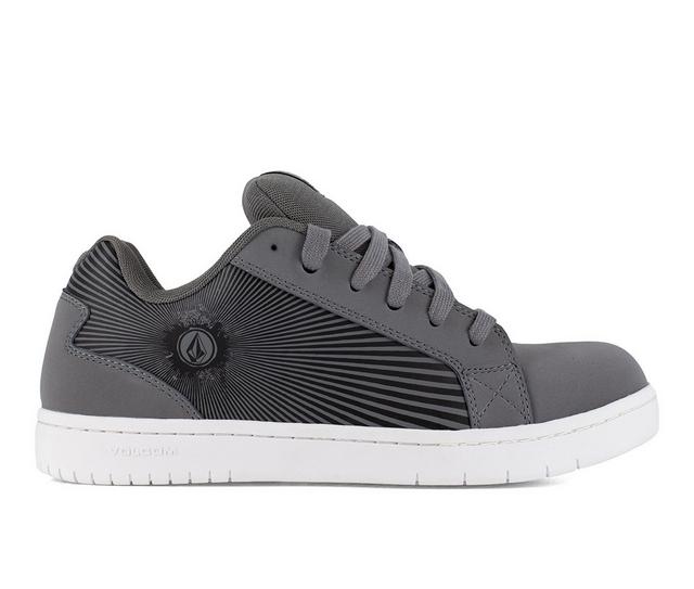 Men's Volcom Work Stone Op Ct EH Work Shoes in DkGrey/Charcl color