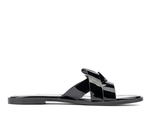 Women's Fashion to Figure Tiana Wide Width Sandals in Black W color