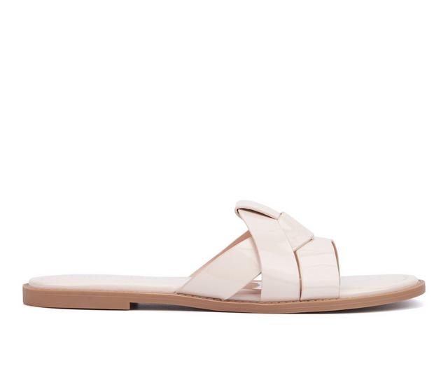 Women's Fashion to Figure Tiana Wide Width Sandals in Nude W color