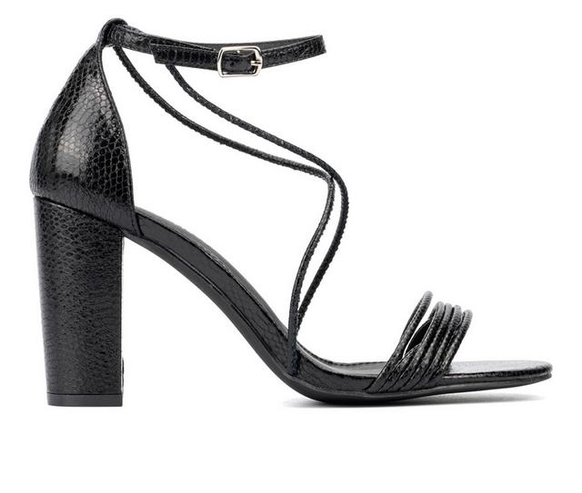 Women's Fashion to Figure Belinda Wide Width Dress Sandals in Black W color