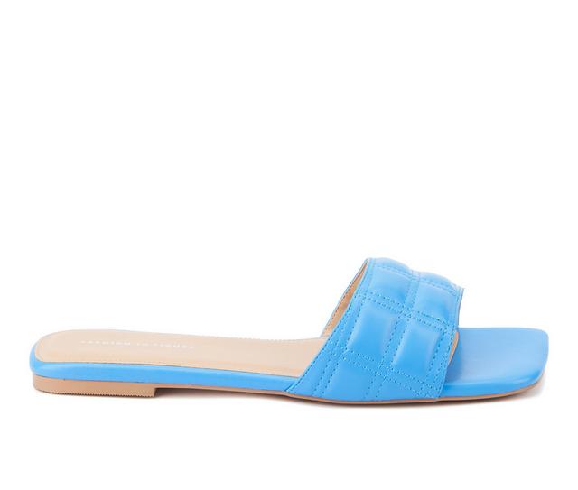 Women's Fashion to Figure Opal Wide Width Sandals in Blue W color