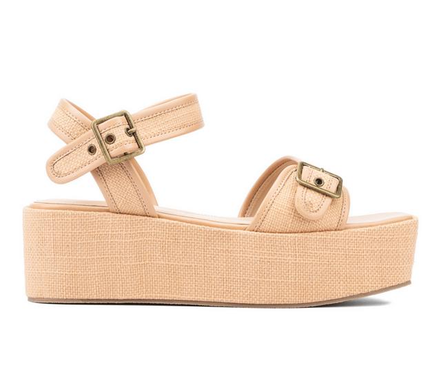 Women's Fashion to Figure Winnie Wide Width Wedges in Nude W color