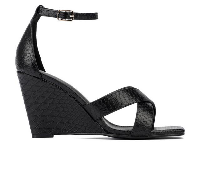 Women's Fashion to Figure Marcie Wide Width Wedges in Black W color