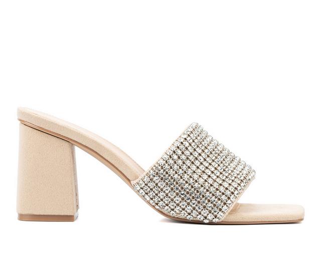 Women's Fashion to Figure Serena Wide Width Dress Sandals in Nude W color