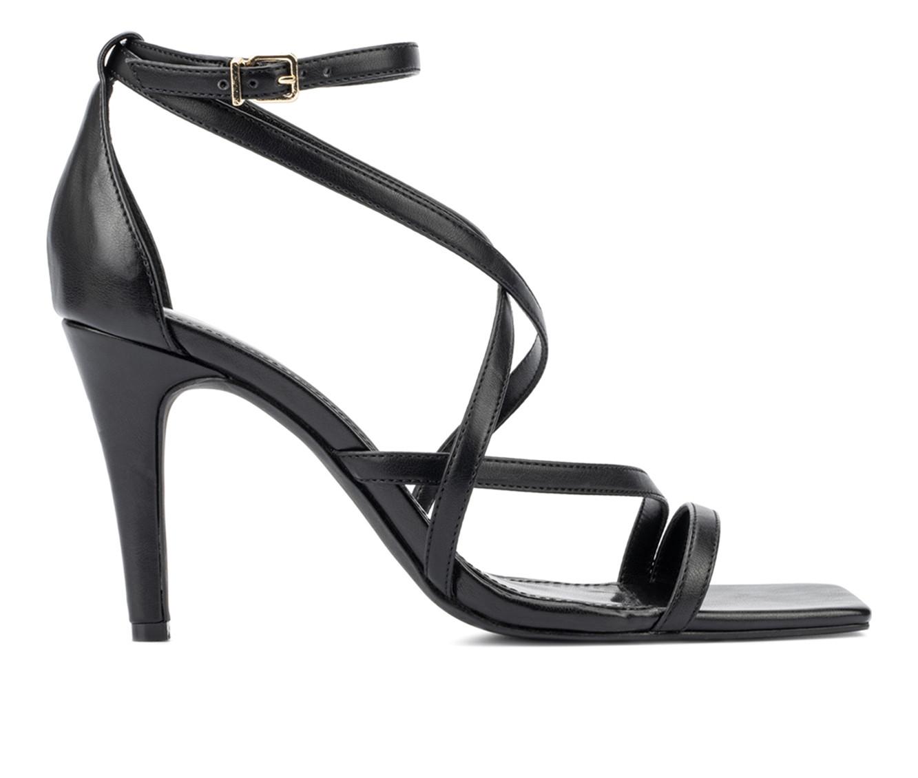 Black dress sandals online wide width