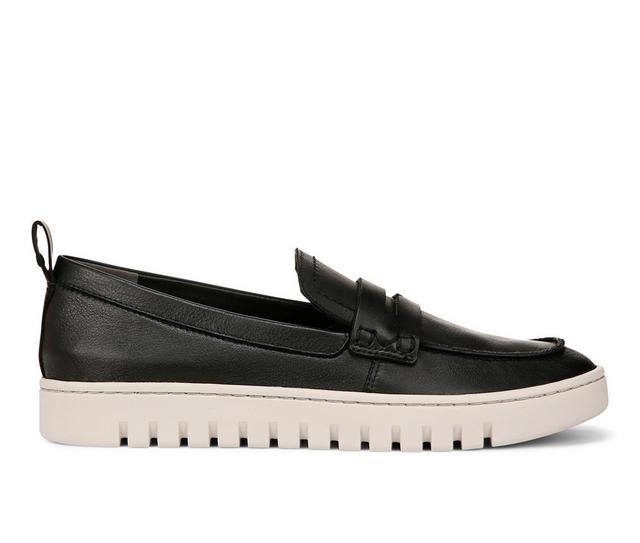 Women's Vionic Uptown Loafer in Black Leather color