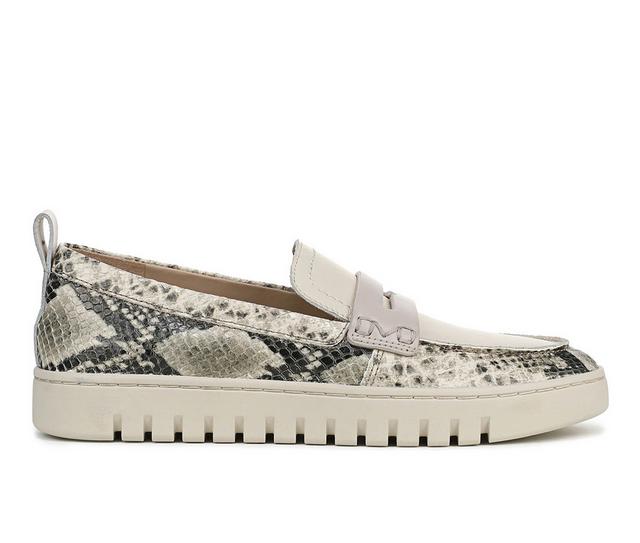 Women's Vionic Uptown Loafers in Cream/Snake color