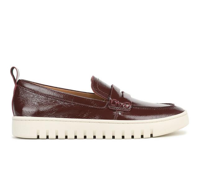Women's Vionic Uptown Loafers in Redwood Wine color