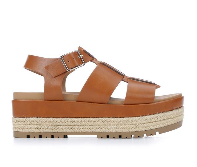 Soda Mclean-S Wedges in Tan color