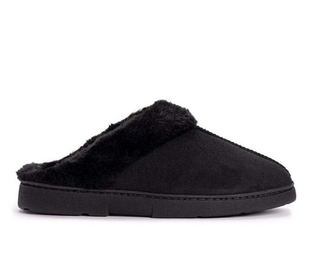 MUK LUKS Faux Suede Slipper in Black color