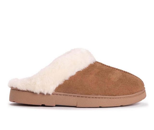 MUK LUKS Faux Suede Slipper in Caramel color