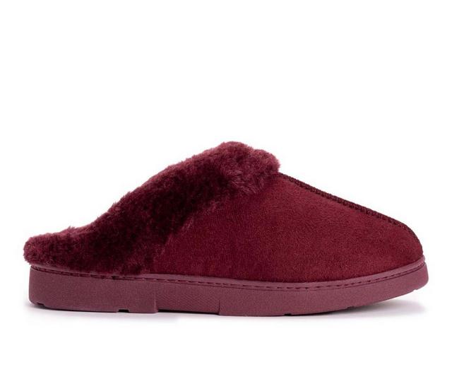 MUK LUKS Faux Suede Slipper in Merlot color
