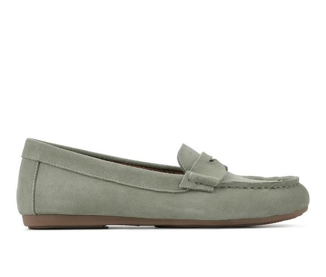 Women's White Mountain Deutzia Loafers in Sage color