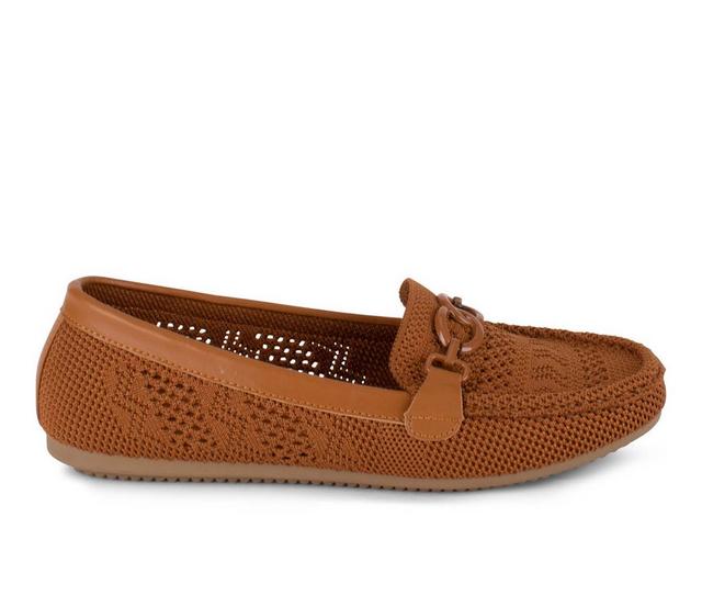 Women's Gloria Vanderbilt Abigale Loafers in Whiskey color