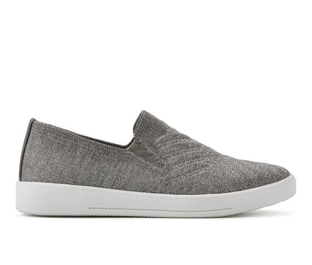 Women's White Mountain Until Slip On Shoes in Silver color