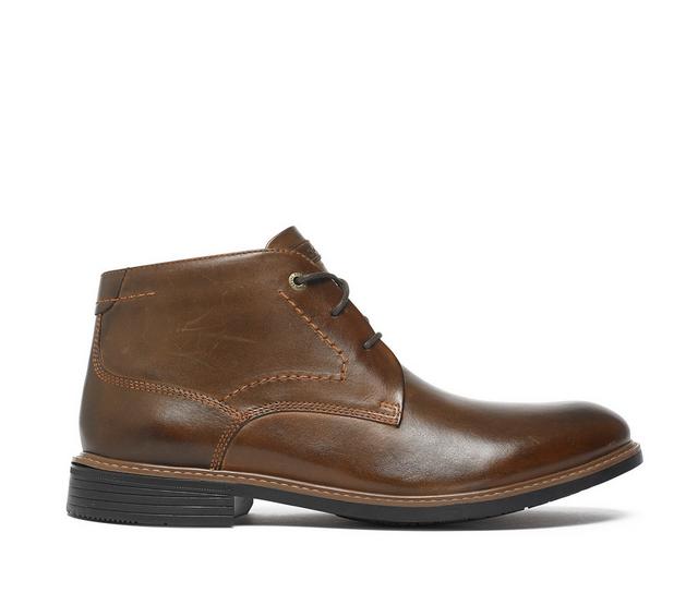 Men's Rockport Classic Break Chukka Dress Boots in Dark Brown color