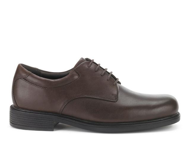 Men's Rockport Margin Dress Oxfords in Chocolate color