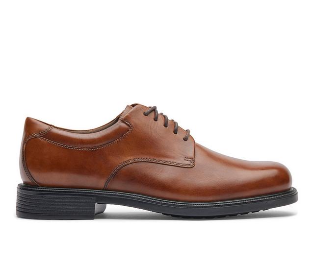 Men's Rockport Margin Dress Oxfords in New Brown color