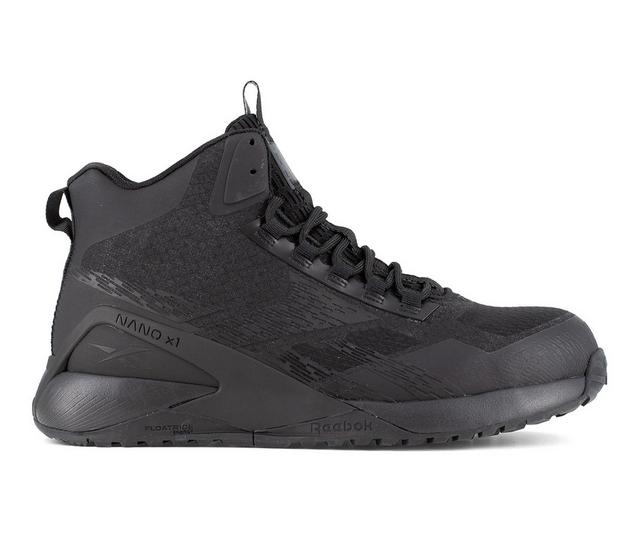 Men's REEBOK WORK NANO X1 ADVEN RB3484 Work Boots in Black color