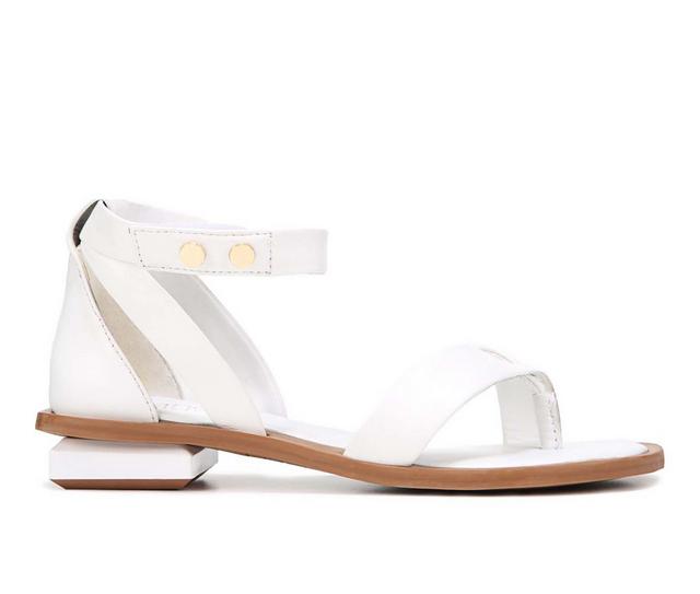 Women's Franco Sarto Women's Parker Low Heel Sandal in White color