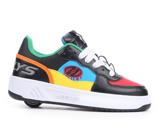 Boys' Heelys Little Kid & Big Kid Rezerve Low Skate Sneakers in Blk/Red/Ylw/Blu color