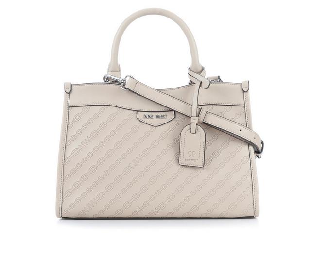 Nine West Levvy Satchel Handbag in Beige color