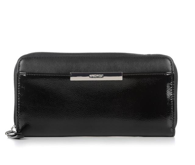 Nine West Wildwood Zip Around Handbag in Black color