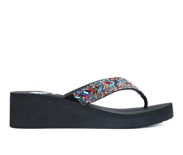 Women's Yellow Box Skyllah Flip-Flops in Multi color