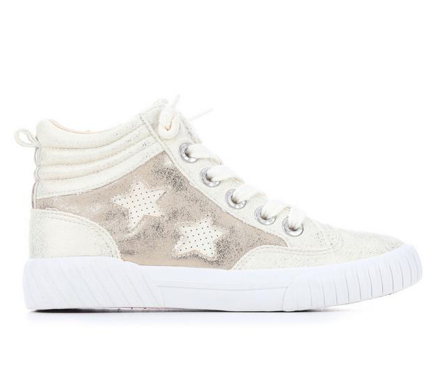 Girls' Blowfish Malibu Little Kid & Big Kid Wanderland High-Top Sneakers in Cream color