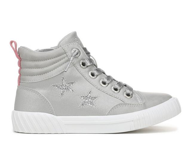 Girls' Blowfish Malibu Little Kid & Big Kid Wanderland High-Top Sneakers in Grey/Silver color